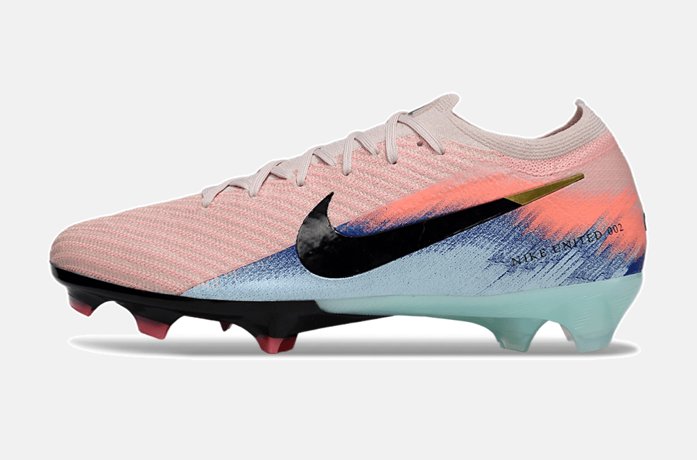 Chuteira Nike Air Zoom Mercurial Vapor 16 Elite FG - Rosa, Azul e Preta - Tevo Sports SPORT*