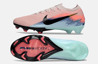 Chuteira Nike Air Zoom Mercurial Vapor 16 Elite FG - Rosa, Azul e Preta - Tevo Sports SPORT*