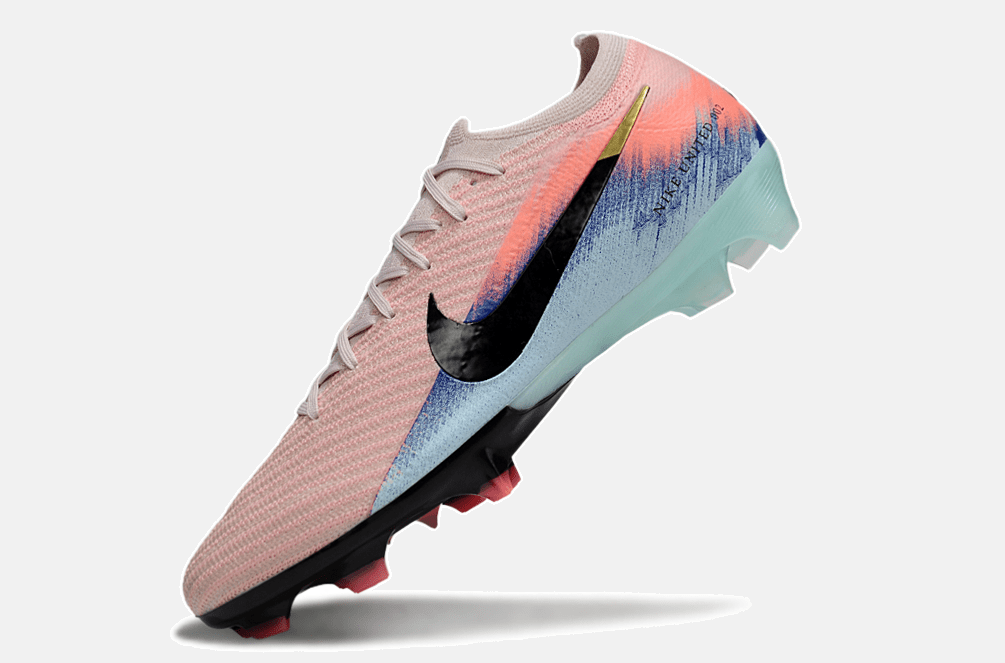 Chuteira Nike Air Zoom Mercurial Vapor 16 Elite FG - Rosa, Azul e Preta - Tevo Sports SPORT*