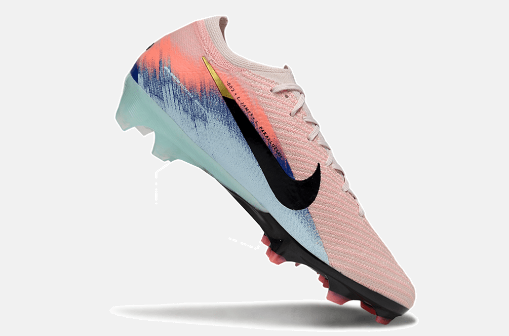 Chuteira Nike Air Zoom Mercurial Vapor 16 Elite FG - Rosa, Azul e Preta - Tevo Sports SPORT*