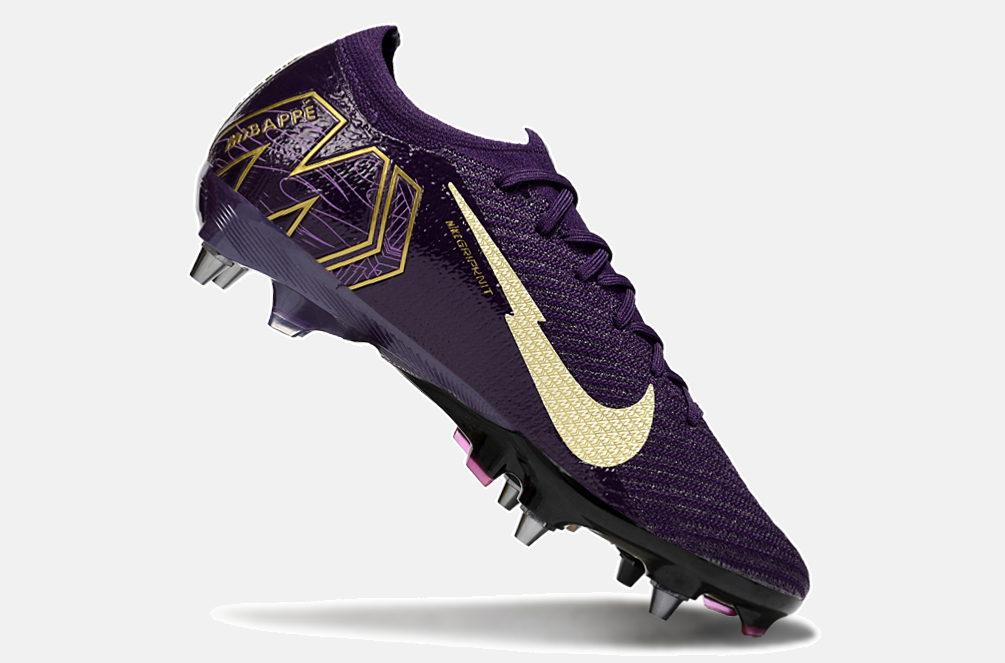 Chuteira Nike Air Zoom Mercurial Vapor 16 Elite Kylian Mbappé SG - Roxa - foto 6