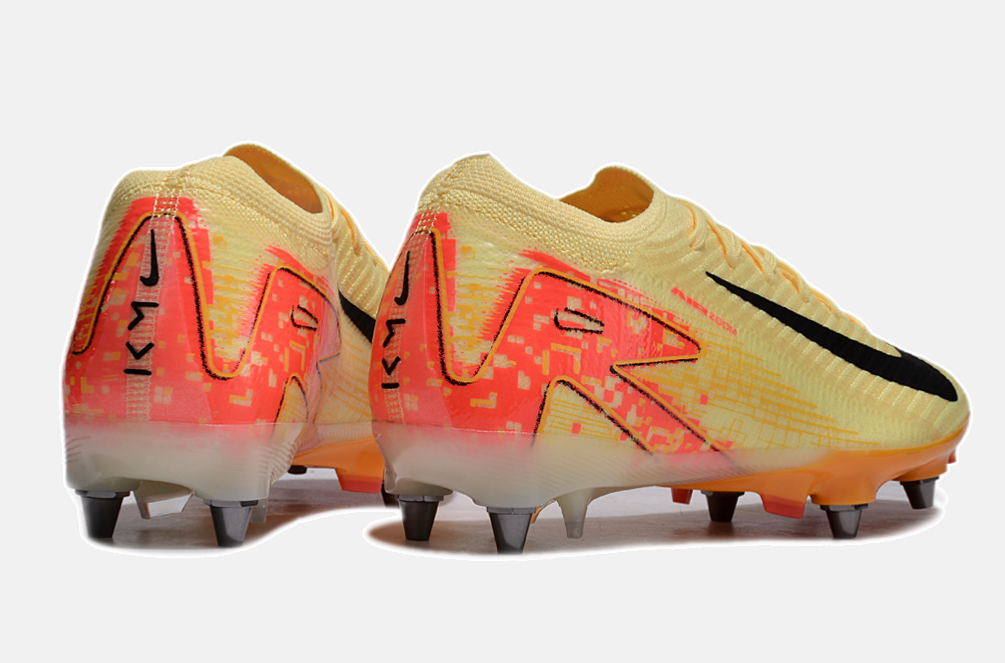 Chuteira Nike Air Zoom Mercurial Vapor 16 Elite SG - Amarela e Laranja - imagem 7