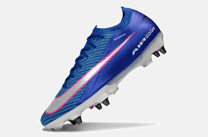 Chuteira Nike Air Zoom Mercurial Vapor 16 Elite SG - Azul, Branca e Rosa - Attack Pack - Tevo Sports SPORT*