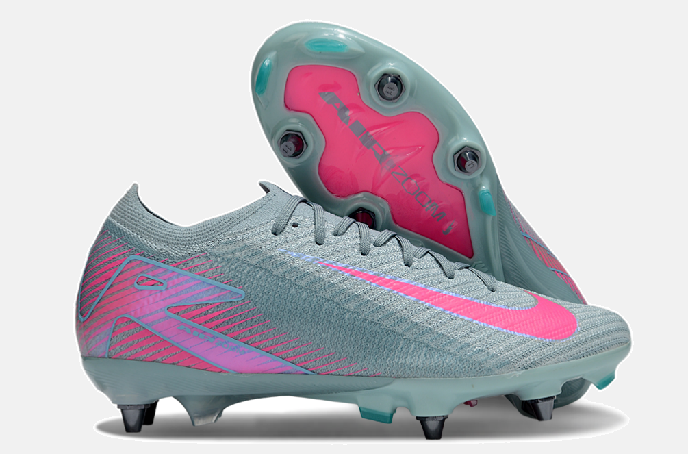 Chuteira Nike Air Zoom Mercurial Vapor 16 Elite SG - Azul e Rosa - imagem 8