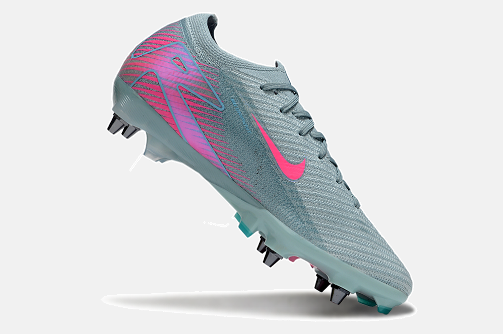 Chuteira Nike Air Zoom Mercurial Vapor 16 Elite SG - Azul e Rosa - imagem 6