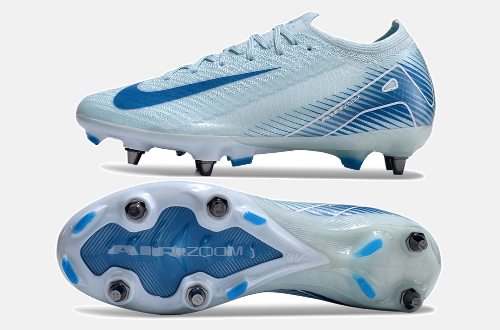 Chuteira Nike Air Zoom Mercurial Vapor 16 Elite SG - Azul - vista traseira