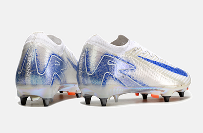 Chuteira Nike Air Zoom Mercurial Vapor 16 Elite SG - Branca e Azul - imagem 7