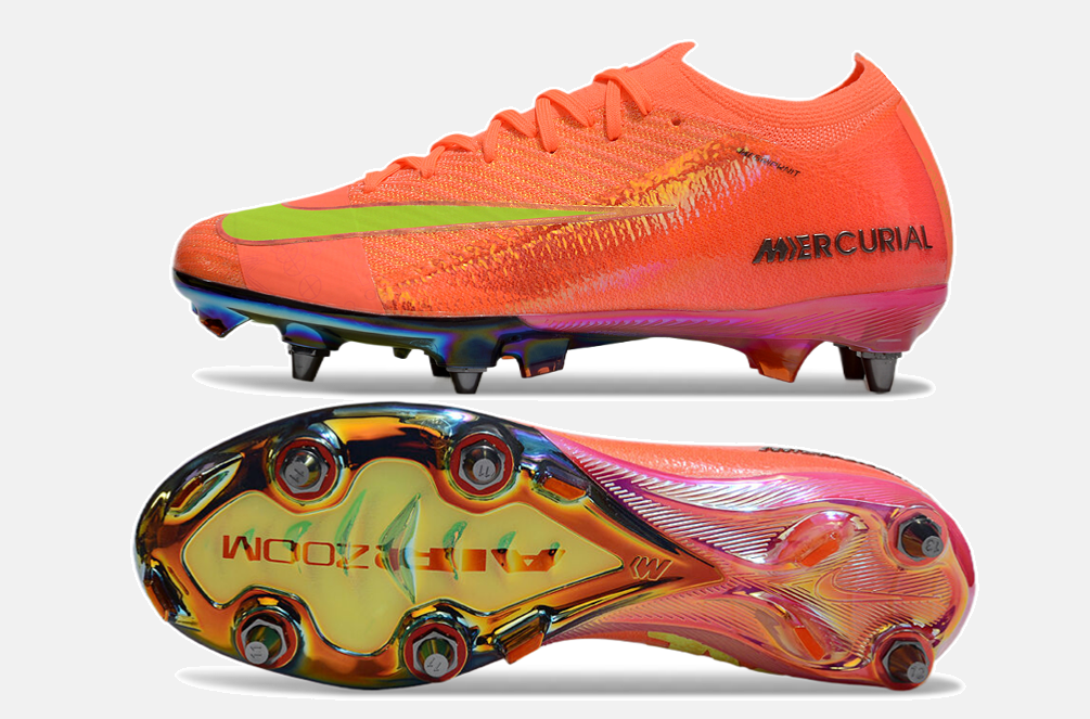 Chuteira Nike Air Zoom Mercurial Vapor 16 Elite SG - Laranja - vista traseira
