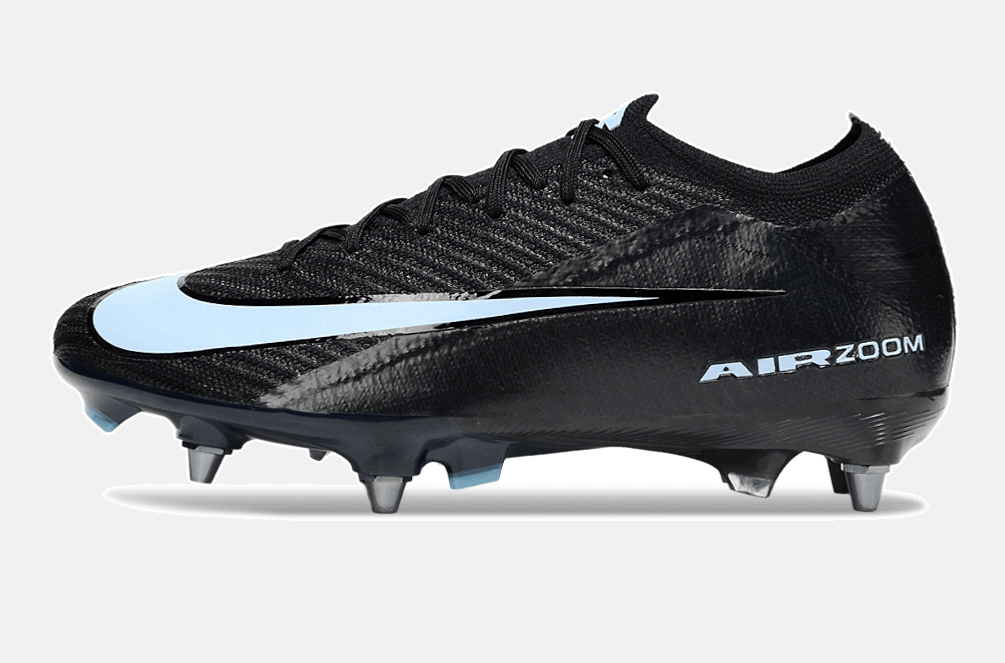 Chuteira Nike Air Zoom Mercurial Vapor 16 Elite SG - Preta e Azul - Shadow Pack - Tevo Sports SPORT*