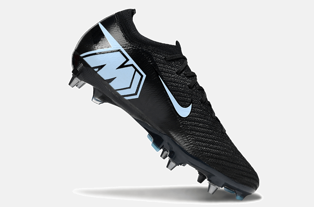 Chuteira Nike Air Zoom Mercurial Vapor 16 Elite SG - Preta e Azul - Shadow Pack - Tevo Sports SPORT*