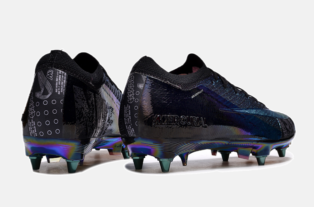 Chuteira Nike Air Zoom Mercurial Vapor 16 Elite SG - Preta e Azul - imagem 7
