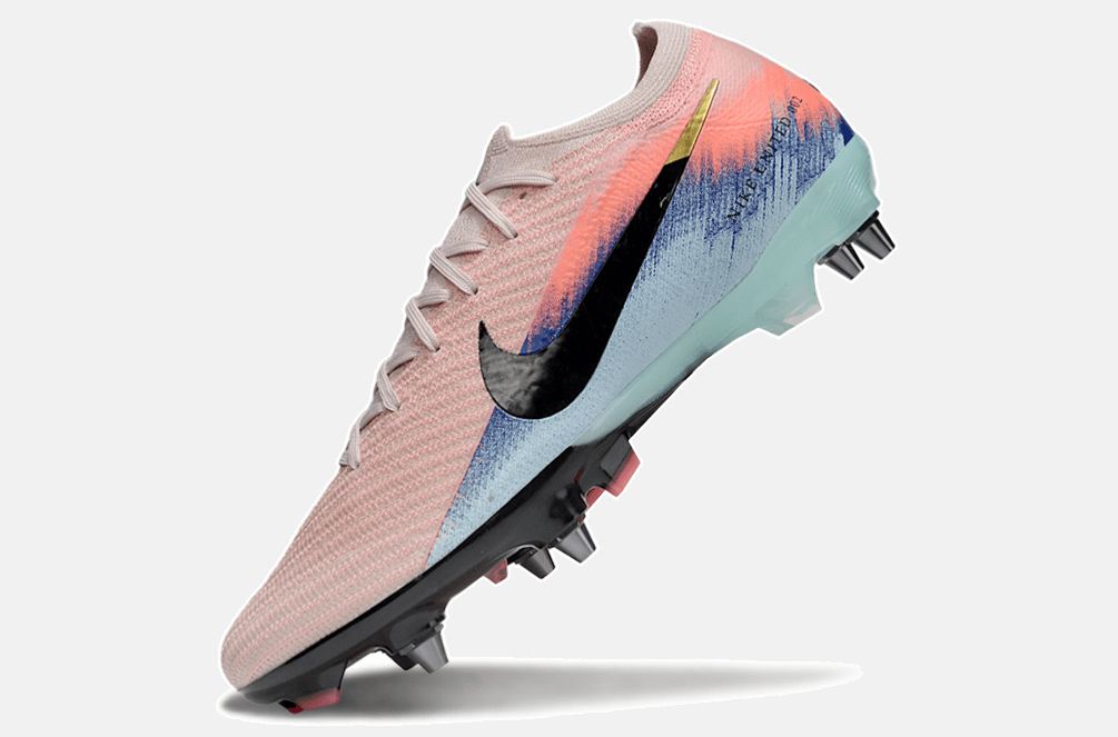 Chuteira Nike Air Zoom Mercurial Vapor 16 Elite SG - Rosa, Azul e Preta - United 02 Pack - Tevo Sports SPORT*