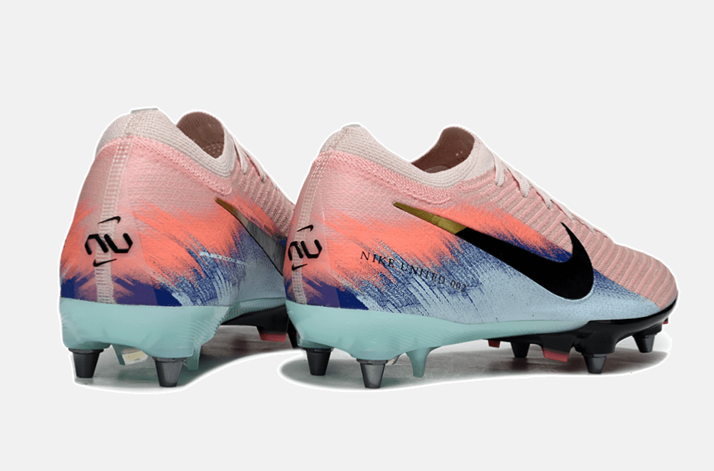 Chuteira Nike Air Zoom Mercurial Vapor 16 Elite SG - Rosa, Azul e Preta - United 02 Pack - Tevo Sports SPORT*