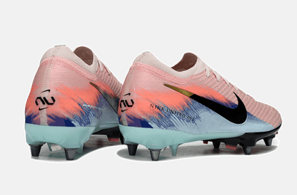 Chuteira Nike Air Zoom Mercurial Vapor 16 Elite SG - Rosa, Azul e Preta - United 02 Pack - Tevo Sports SPORT*