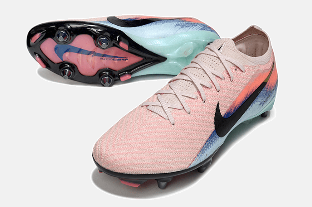 Chuteira Nike Air Zoom Mercurial Vapor 16 Elite SG - Rosa, Azul e Preta - United 02 Pack - Tevo Sports SPORT*