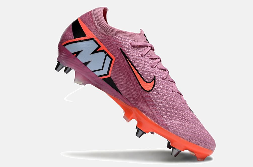 Chuteira Nike Air Zoom Mercurial Vapor 16 Elite SG - Rosa e Laranja - imagem 6