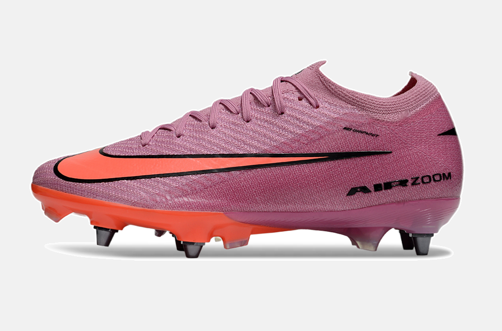 Chuteira Nike Air Zoom Mercurial Vapor 16 Elite SG - Rosa e Laranja - imagem 4