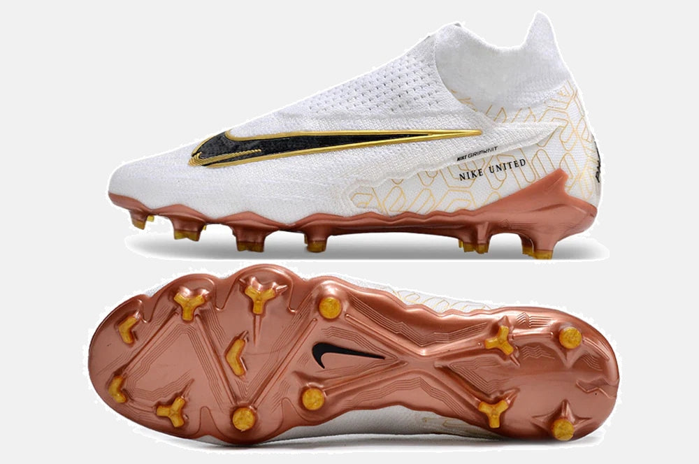 Chuteira Nike Gripknit Phantom GX UNITED Elite Dynamic Fit FG - vista traseira