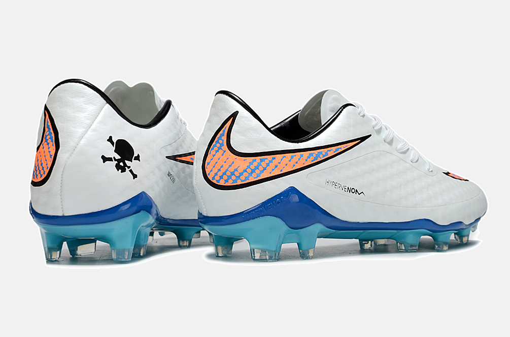 Chuteira Nike Hypervenom Elite FG - Branca e Azul - imagem 7