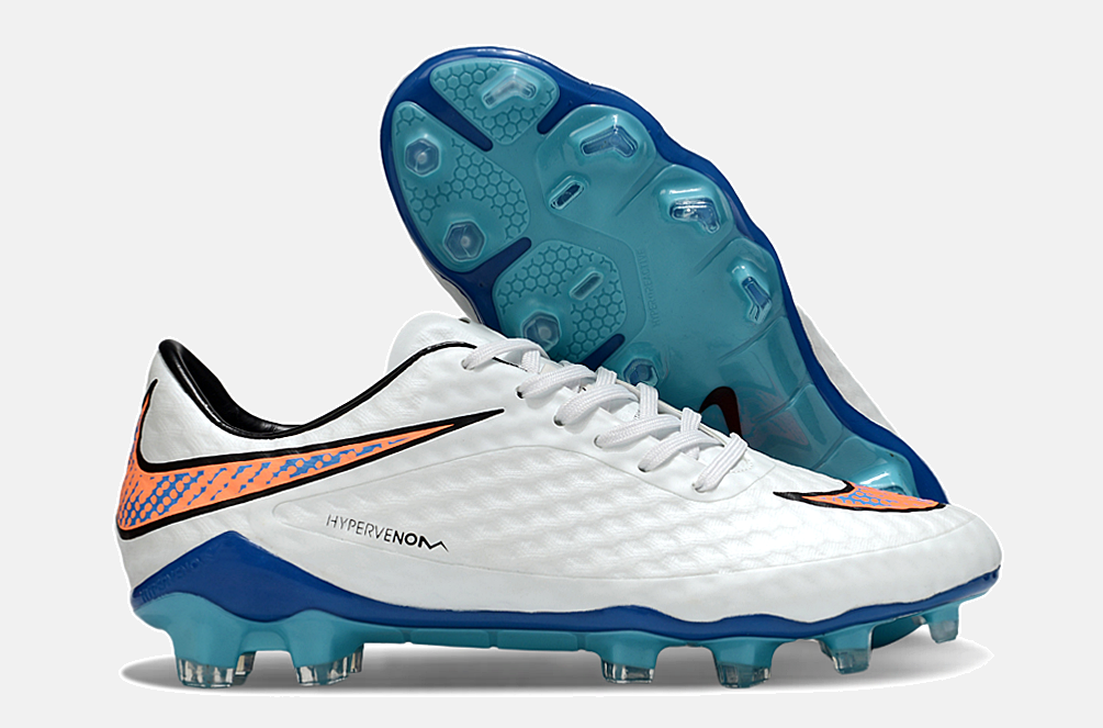 Chuteira Nike Hypervenom Elite FG - Branca e Azul - imagem 8