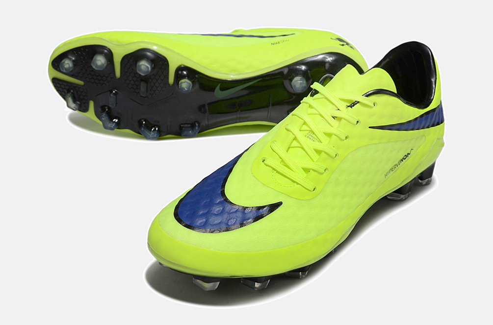 Chuteira Nike Hypervenom Elite FG - Verde e Azul - detalhe