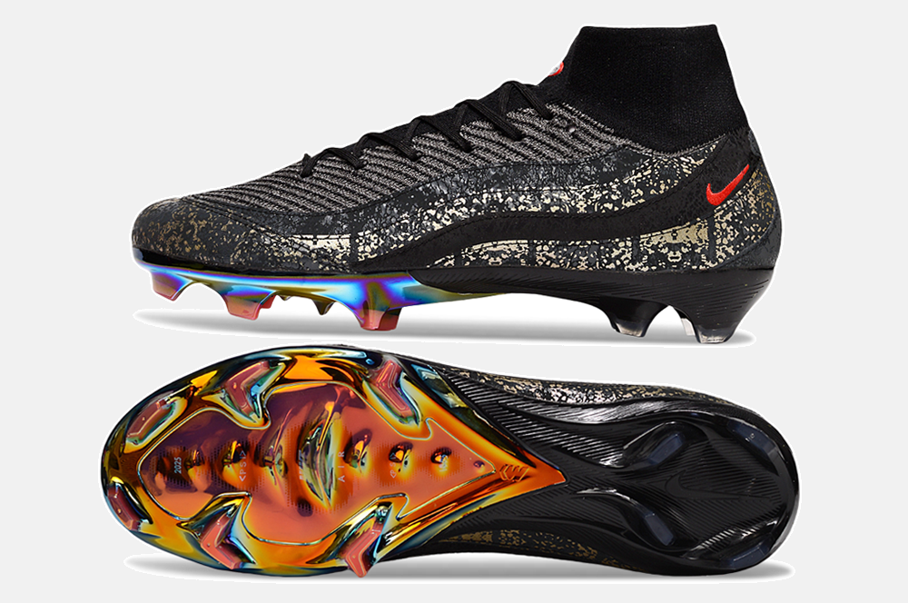 Chuteira Nike Mercurial Superfly 10 Air Max 95 Elite FG - Preto - vista traseira