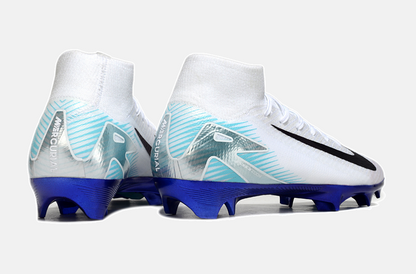 Chuteira Nike Air Zoom Mercurial Superfly 10 Edição Especial Elite FG - Branca e Azul - imagem 7