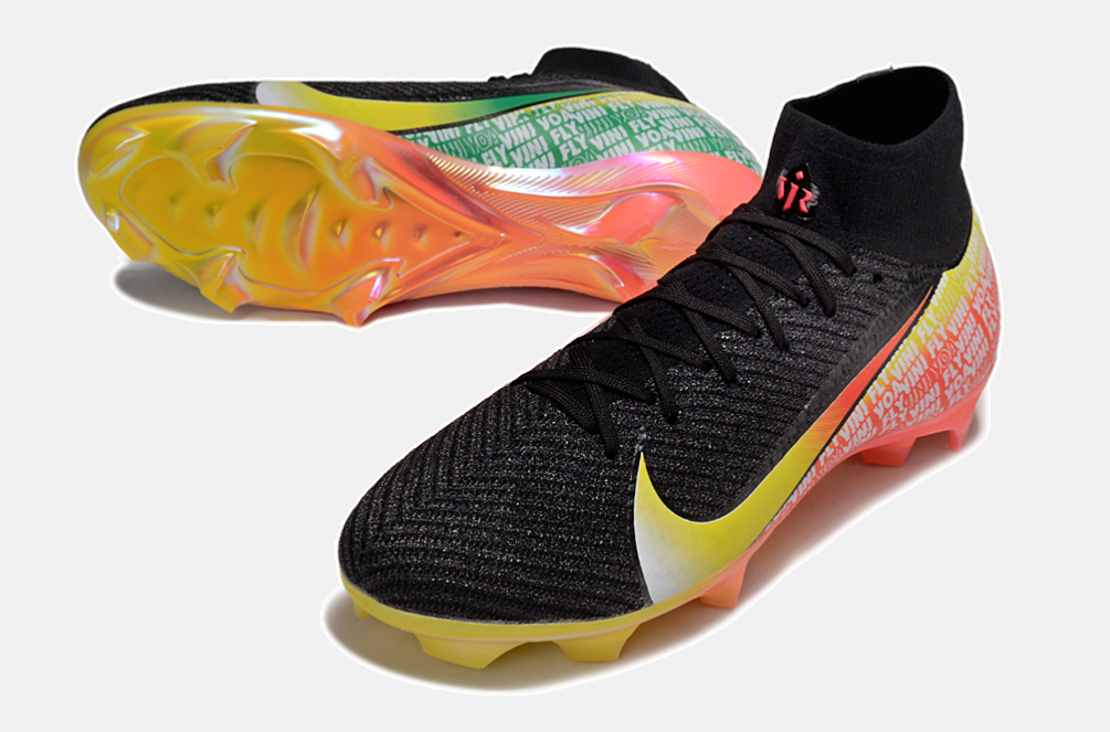 Chuteira Nike Mercurial Superfly 10 Elite "Vini jr" FG - Preta - detalhe