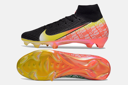 Chuteira Nike Mercurial Superfly 10 Elite "Vini jr" FG - Preta - vista traseira