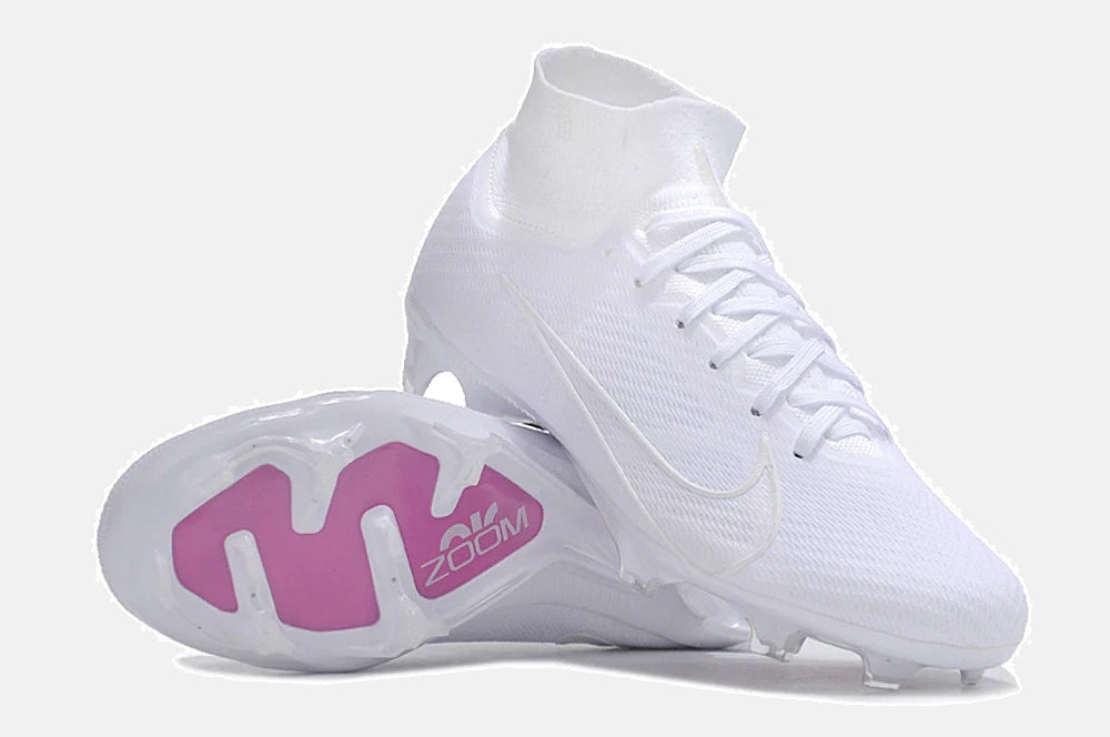Chuteira Nike Mercurial superfly 9 Air Zoom Ultra White FG - vista traseira