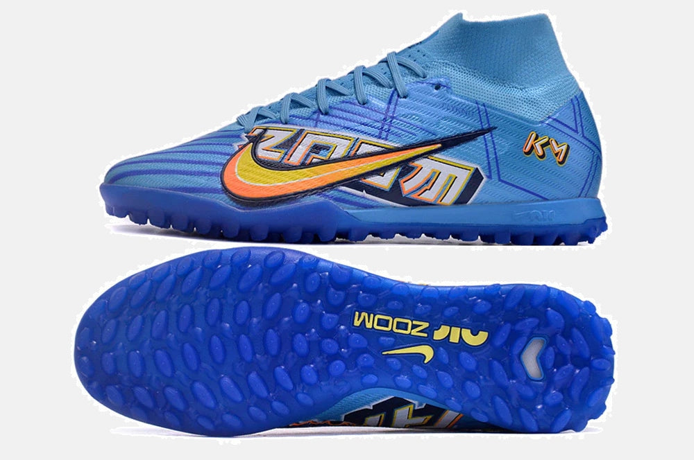 Chuteira Society Nike Mercurial Superfly Air Zoom 9 MBAPPE TF - vista traseira