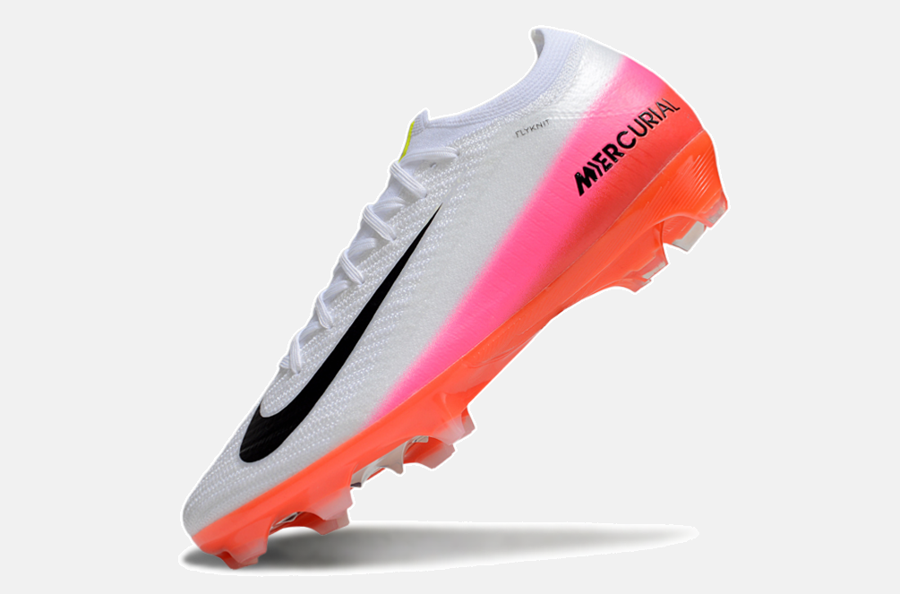 Chuteira Nike Mercurial Vapor 16 Elite  FG - Branca, Vermelha e Laranjada - Pack Fear Nothing - imagem 5