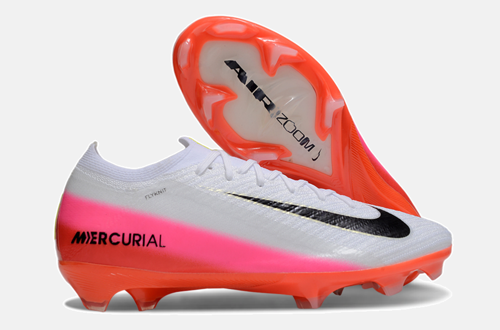 Chuteira Nike Mercurial Vapor 16 Elite  FG - Branca, Vermelha e Laranjada - Pack Fear Nothing - imagem 8