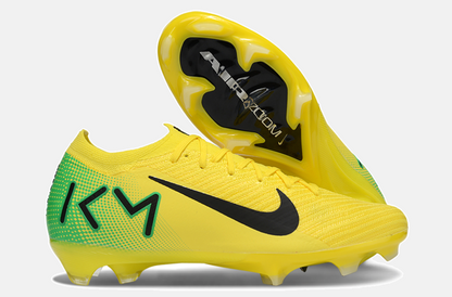 Chuteira Nike Mercurial Vapor 16 Killian Mbappe FG - Amarela e Verde - imagem 8