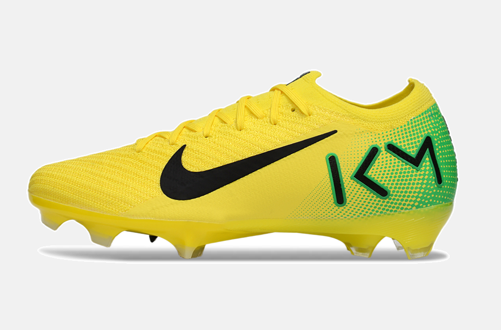 Chuteira Nike Mercurial Vapor 16 Killian Mbappe FG - Amarela e Verde - imagem 4