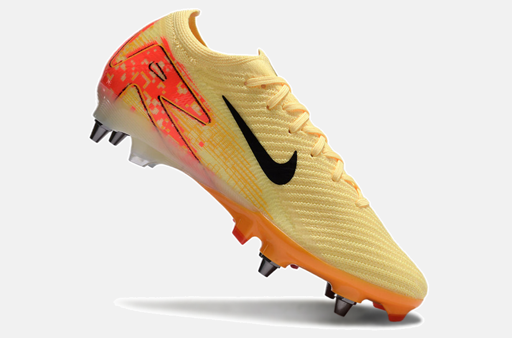 Chuteira Nike Mercurial Vapor 16 Elite SG - Amarela e Laranja - vista traseira