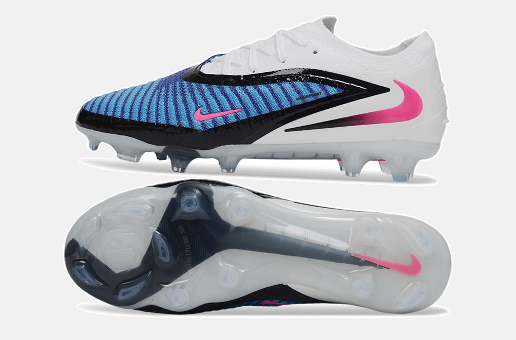 Chuteira Nike Phantom 6 Elite FG - Azul, Branca e Rosa - Attack Pack - Tevo Sports SPORT*
