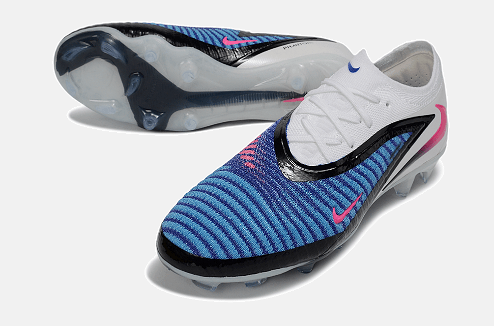 Chuteira Nike Phantom 6 Elite FG - Azul, Branca e Rosa - Attack Pack - Tevo Sports SPORT*