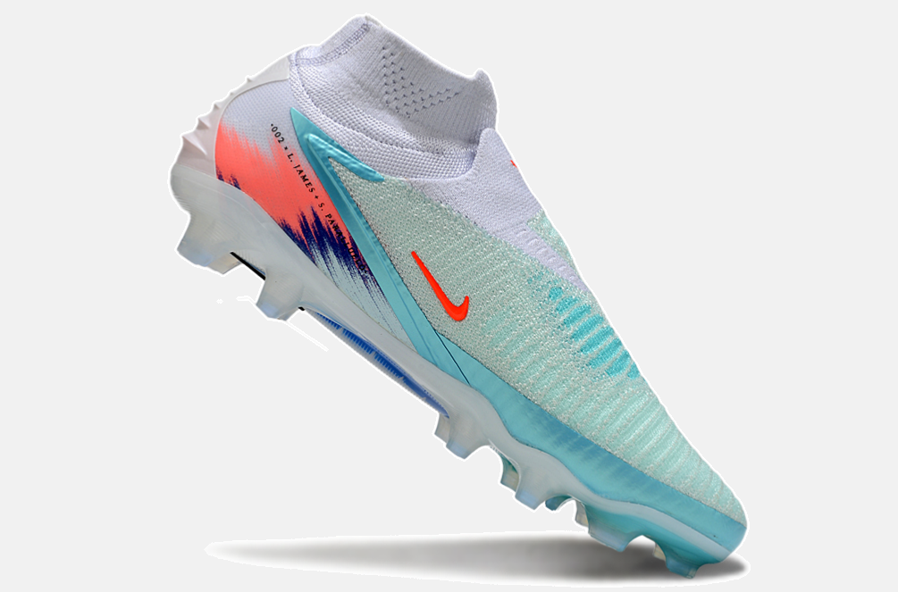 Chuteira Nike Phantom 6 Elite FG - Azul, Cinza e Rosa - imagem 6