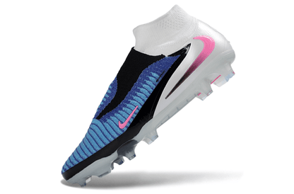 Chuteira Nike Phantom 6 Elite FG - Branca, Azul e Rosa - Attack Pack - Tevo Sports SPORT*