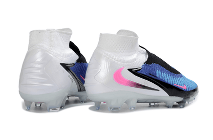 Chuteira Nike Phantom 6 Elite FG - Branca, Azul e Rosa - Attack Pack - Tevo Sports SPORT*