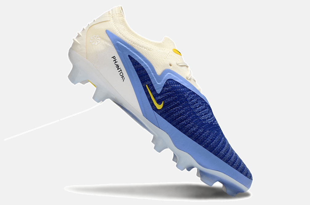 Chuteira Nike Phantom 6 Elite FG - Branca e Azul - Pack Fear Nothing - Tevo Sports SPORT*