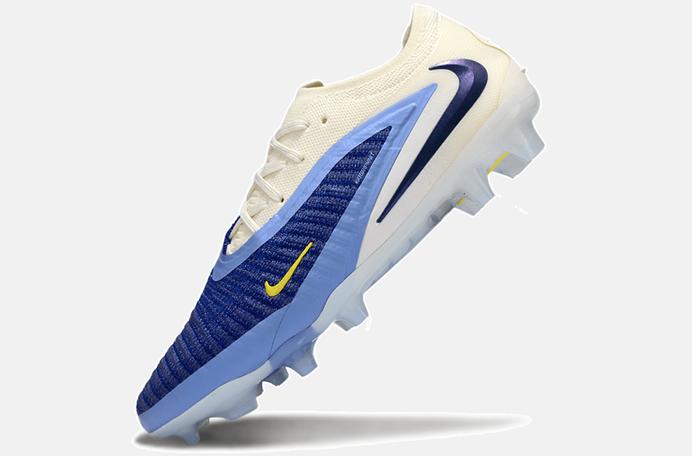 Chuteira Nike Phantom 6 Elite FG - Branca e Azul - Pack Fear Nothing - Tevo Sports SPORT*