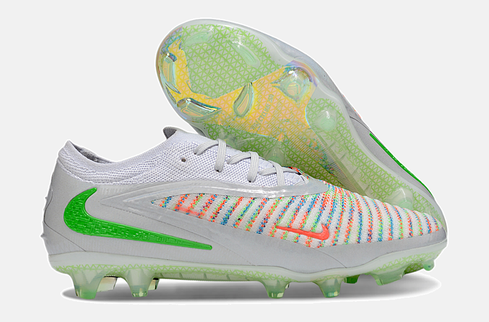 Chuteira Nike Phantom 6 Elite FG - Branco e Verde - EA FC - imagem 7