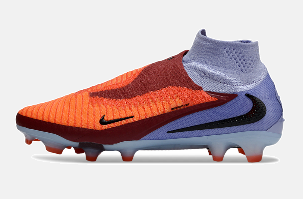 Chuteira Nike Phantom 6 Elite FG - Roxa e Laranja - Pack Scary Good - detalhe