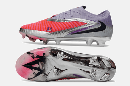 Chuteira Nike Phantom 6 Elite FG - Vermelha, Prata e Roxa - Tevo Sports SPORT*