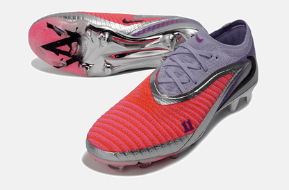 Chuteira Nike Phantom 6 Elite FG - Vermelha, Prata e Roxa - Tevo Sports SPORT*