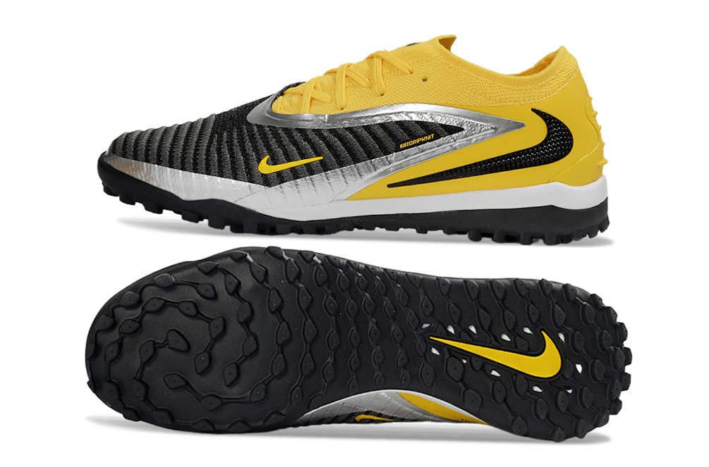 Chuteira Nike Phantom 6 Elite TF - Amarela e Preta - Tevo Sports SPORT*