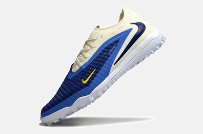 Chuteira Nike Phantom 6 Elite TF - Azul e Bege - Fear Nothing Pack - Tevo Sports SPORT*