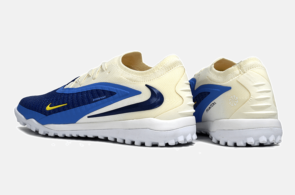 Chuteira Nike Phantom 6 Elite TF - Azul e Bege - Fear Nothing Pack - Tevo Sports SPORT*